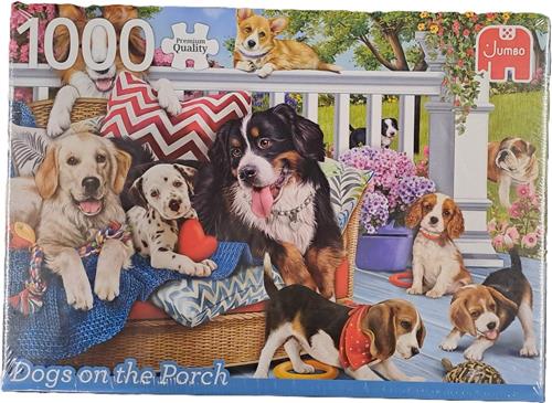 Jumbo Puzzel Dogs on the Porch 1000 stukjes