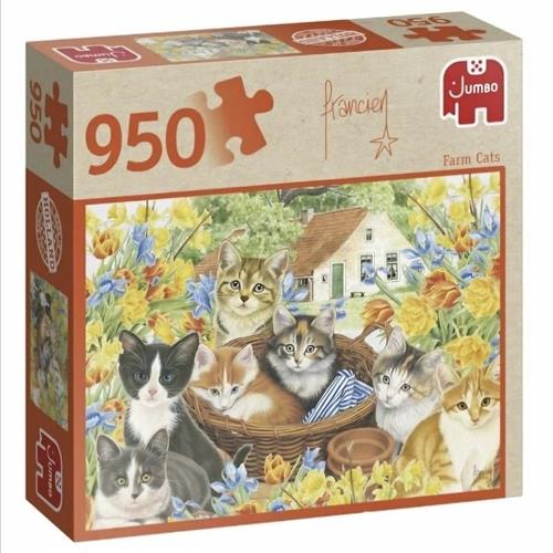 Jumbo Puzzel Francien Farm Cats 950 stukjes