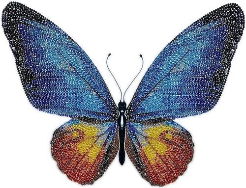 MiniArt Crafts, Blue Butterfly, 40x40 cm (nivo: standaard)