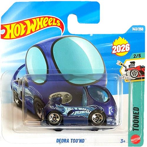 HOT WHEELS DEORA TOO'ND BLUE 143/250 HW TOONED 2/5 SHORT CARD 2026