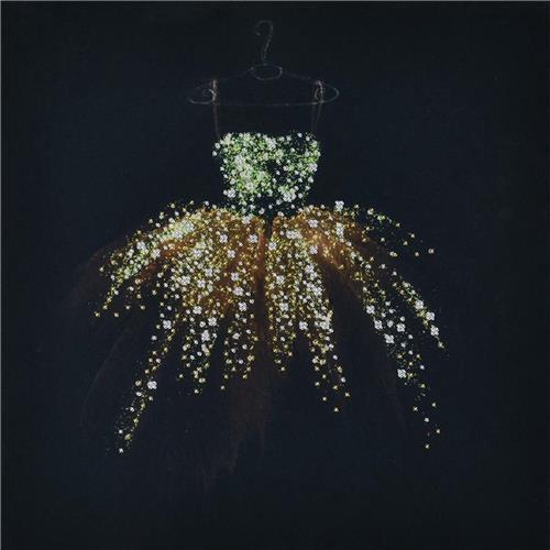 MiniArt Crafts, Golden Dress, 30x30 cm (nivo: makkelijk)