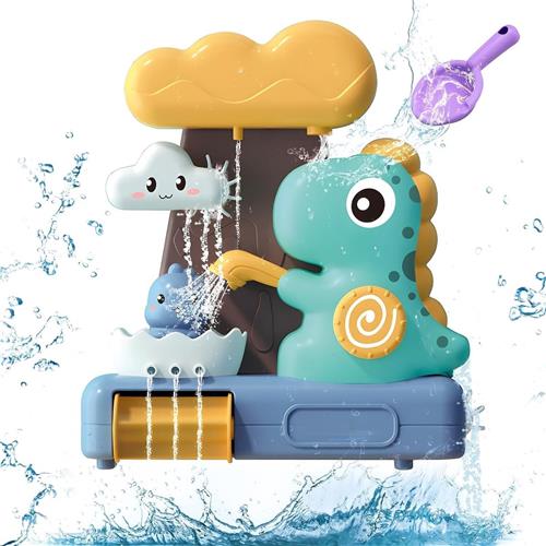 BOTC Badspeelgoed Dinosaurus  Waterval Bad Speelgoed met Zuignappen voor Baby & Peuter, Educatief Water Speelgoed