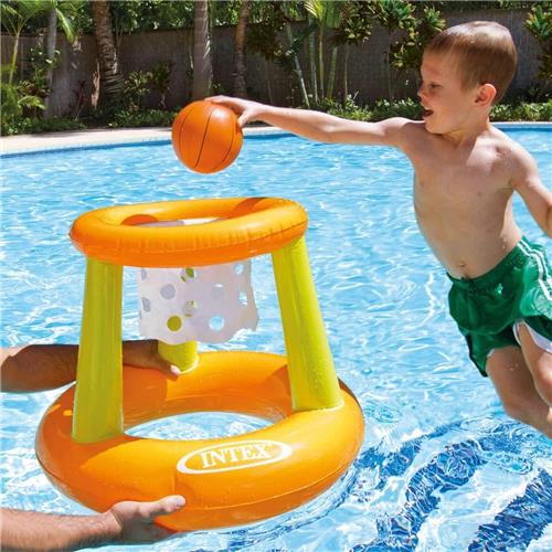 Intex - basketpalspel - Drijvend behendigheidsspel - speelgoed - waterspeelgoed - kinderspeelgoed - zwembad - zomer