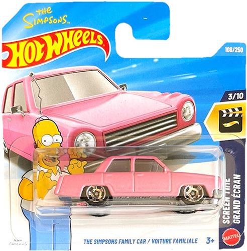 HOT WHEELS THE SIMSONS FAMILY CAR 108/250 HW SCREEN TIME 3/10 VOITURE FAMILIALE SHORT CARD 2026