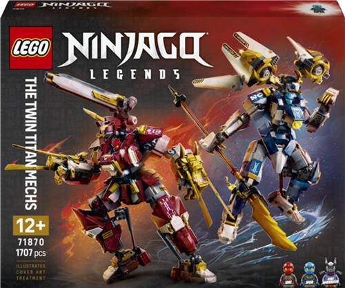 LEGOÂ® NINJAGOÂ® De Twee Torenhoge Mecha - Bouwspeelgoed voor Kinderen - Actiefiguren GeÃ¯nspireerd op NINJAGO Legends De Nacht Valt - Cadeau voor Jongens en Meisjes Vanaf 12 Jaar - 71870