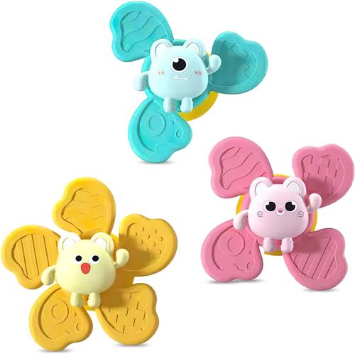 BOTC Badspeelgoed - Zwembad Speelgoed - Badspeelgoed voor Baby's - 1 set van 3 stuks - Sterke Zuignap - Badkamer - Monster