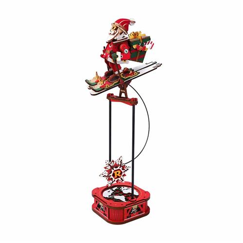 ROKR Santa on Skis Pendulum Balance Toy 3D Puzzle 186 pieces MCD06 Assembled size 5.5*3.7*14.6"