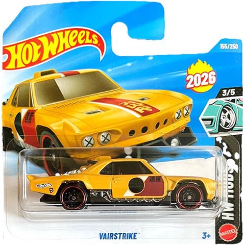 HOT WHEELS VAIRSTRIKE SATIN MUSTARD 155/250 HW MODS 3/5 SHORT CARD 2026