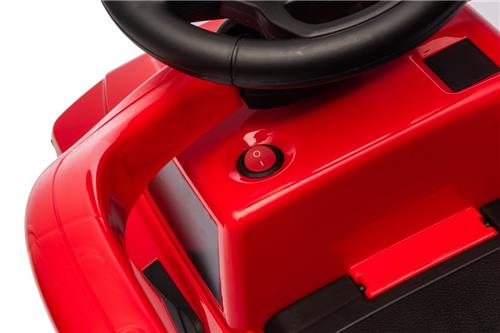sun baby Loopauto met duwstang voor kinderen vanaf 12 maanden  Ford Raptor  grote terreinwielen, LED-verlichting, zitje met rugleuning en opbergruimte, tot 25 kg, rood
