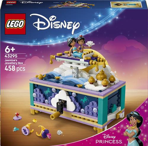 LEGOÂ®  Disney Princess Jasmines Sieradendoos - Bouwspeelgoed voor Kinderen met Vliegend Tapijt, Aladdin en Jasmine - Leuke Cadeautip voor Meisjes en Jongens Vanaf 6 Jaar - 43295
