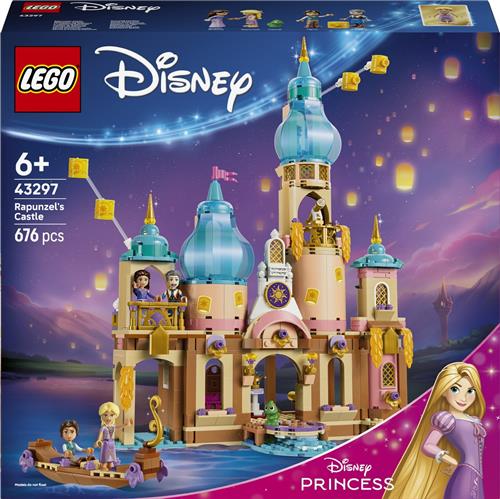 LEGOÂ®  Disney Princess Rapunzels Kasteel, Bouw- en Speelset, 5 Personages uit Disney's Tangled - Rapunzel Minipoppetje en Pascal - Cadeautip voor Kinderen Vanaf 6 Jaar - 43297
