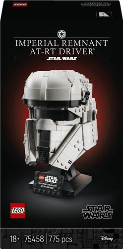 LEGOÂ® Star Wars: De Mandalorian en Grogu Imperial Remnant AT-RT Driver Helm Bouwset - Deel van een Verzamelserie met Helmmodellen - Cadeautip voor Volwassenen Vanaf 18 Jaar - 75458