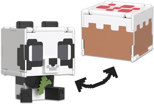 Minecraft Geflipte figuren - Panda en Taart - Speelfiguur