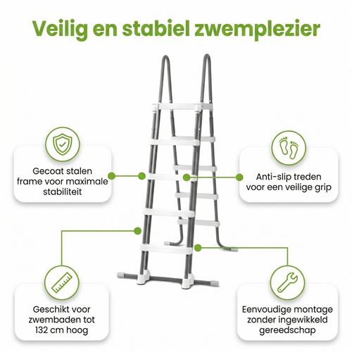 Intex Rechthoekig Ultra XTR Frame Zwembad - 549 x 274 x132 cm - Inclusief Pomp - Ladder - Grondzeil - Afdekzeil - Filterzand - Onderhoudspakket - 9-delig