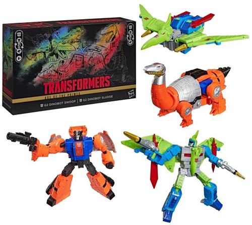 TRANSFORMERS - Dinobot Swoop & Sludge -Figure Age of the Primes 21.5cm