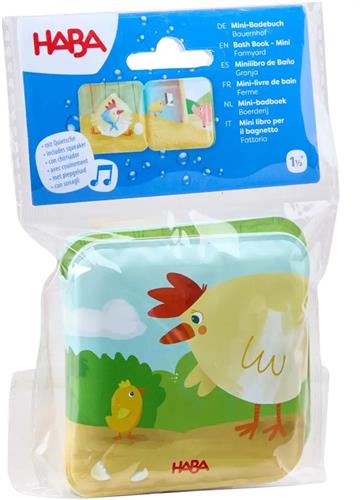 Haba badboek boerderij voor baby's - baby speelgoed waterpret.