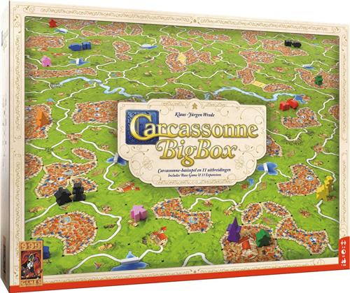 999 Games - Carcassonne Big Box 4 - Bevat 11 uitbreidingen - Bordspel - Strategiespel - Gezelschapsspel - Familiespel - NL - EN