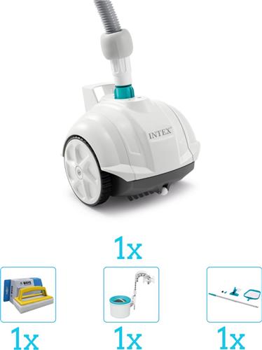 Intex Zwembad stofzuiger ZX50 - Automatisch - 28007 inclusief Schoonmaakset - Skimmer - Scrubborstel