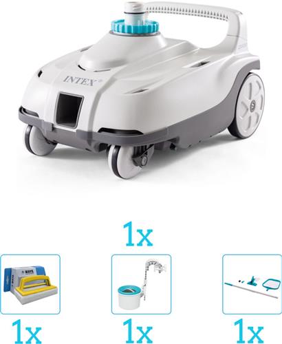 Intex Zwembad stofzuiger ZX100 - Automatisch - 28006 inclusief Schoonmaakset - Skimmer - Scrubborstel