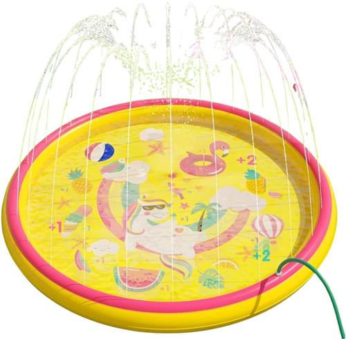 Splash Pad - Waterspeelmat baby - Watermat - Speelkleed - Opblaasbaar - 170 cm - Waterspeelgoed baby - Waterspeelgoed voor in een zwembad - van Imperatoris