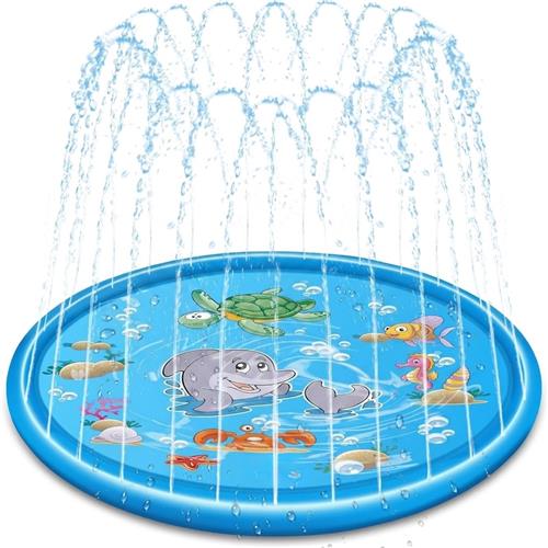 Splash Pad - Waterspeelmat baby - Watermat - Speelkleed - Opblaasbaar - 170 cm - 18 jaar en ouder - Waterspeelgoed baby - Waterspeelgoed voor in een zwembad - van Imperatoris