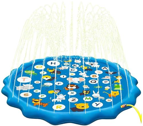 Splash Pad - Waterspeelmat baby - Watermat - Speelkleed - Opblaasbaar - 170 cm - 3 Maanden en Ouder - Waterspeelgoed baby - Waterspeelgoed voor in een zwembad - van Imperatoris