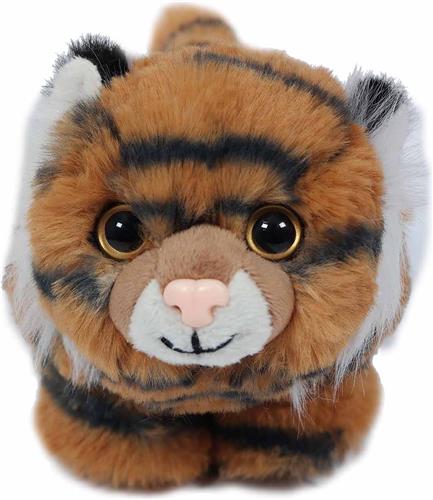 PIA Soft Toys - Pluche Knuffeldier - Tijger in balvorm - 15 cm