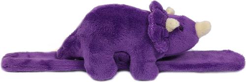 PIA Soft Toys Pluche Klaparmband Dinosaurus paars - 21 cm