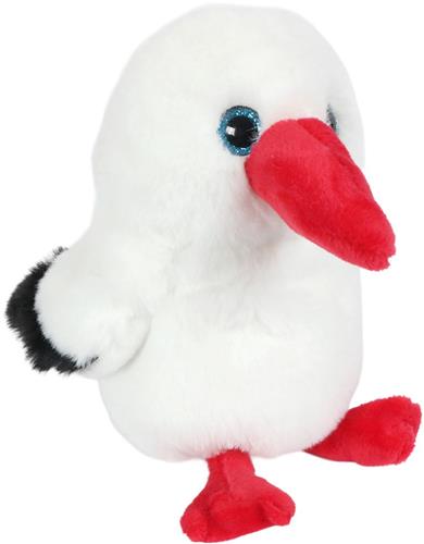Pia Soft Toys - Pluche knuffeldier - Ooievaar - 16 cm