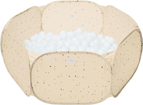 Ballenbak - ballenbak ballen - ballenbak baby - Ballen niet inbegrepen - 100 x 100 x 36.8cm - Opvouwbaar - Speelgoed - beige - van Imperatoris
