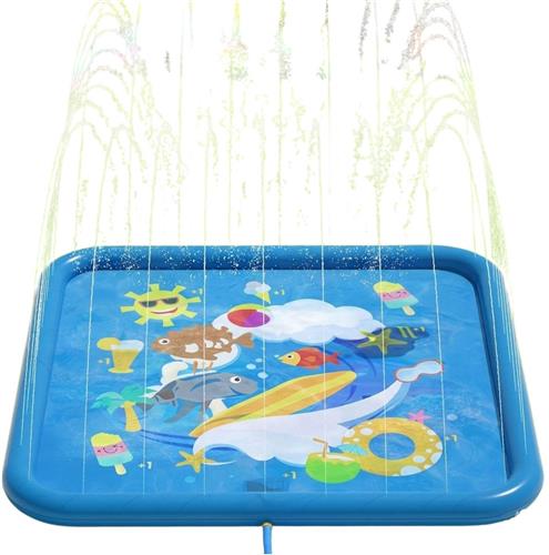 Splash Pad - Waterspeelmat baby - Watermat - Speelkleed - Opblaasbaar - 170 cm - Waterspeelgoed baby - Waterspeelgoed voor in een zwembad - van Imperatoris