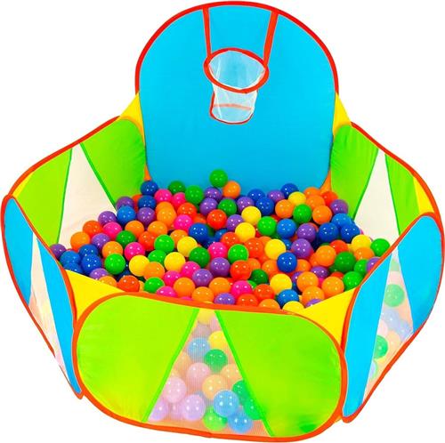 Ballenbak - ballenbak ballen - ballenbak baby - Ballen niet inbegrepen - 122 cm x 30 cm - Opvouwbaar - Speelgoed - kleurrijk - van Imperatoris
