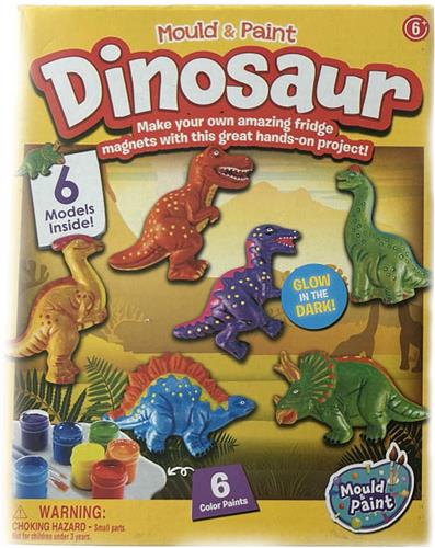 Schilderset dinosaurussen 21,5 cm x 17 cm x 5,5 cm