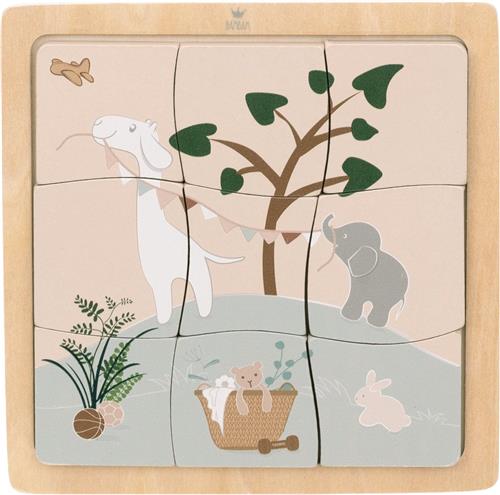 BAMBAM Houten Puzzel - 15 cm