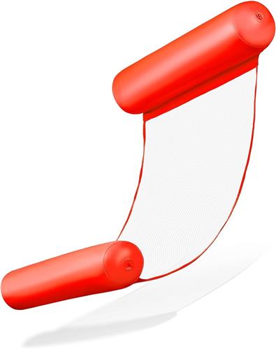 Waterhangmat - 1 stuck - waterhangmat volwassenen - luchtbed zwembad volwassenen - opblaasbaar zwembad - Waterspeelgoed - Rood - van Imperatoris