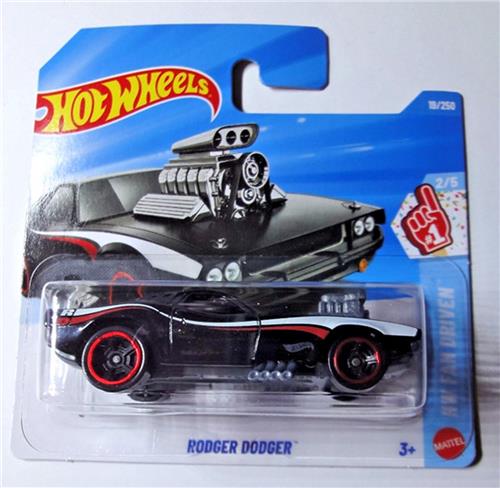 HOT WHEELS RODGER DODGER BLACK GLIM 19/250 HW FAN DRIVEN 2/5 2026 1:64