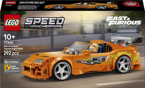 LEGO Speed Champions The Fast and The Furious Toyota Supra MK4 Auto Speelgoed voor Kinderen 77260