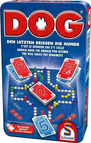 SchmidtÂ® - Bordspel DOGÂ® - Bring-Mich-Mit-spel in metalen box - Klassiek strategiespel - 2-4 spelers