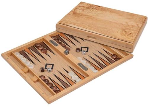 Philos Backgammon Sifnos magnetisch bordspel medium formaat.