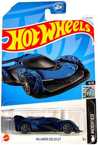 Hot Wheels McLaren Solus GT 70/250 HW MODIFIED 6/10 1:64 Blauw