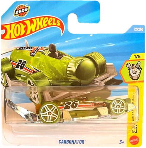 HOT WHEELS CARBONATOR MOSS GREEN 12/250 HW EXPERIMOTORS 1/5 SHORT CARD 2026 1:64