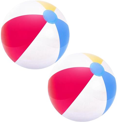 2Ã— Bestway Beach Strandbal  51 cm  Opblaasbaar  Kleurrijke Strandballen Set