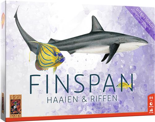 999 Games - Finspan uitbreiding: Haaien en Riffen - met veel nieuwe vissoorten