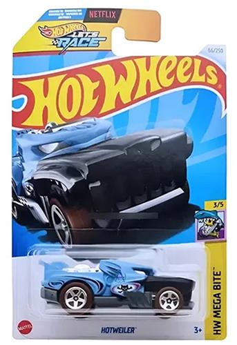 HOT WHEELS HOTWEILER SEA BLUE 66/250 HW MEGA BITE 3/5 LONG CARD 2024 1:64