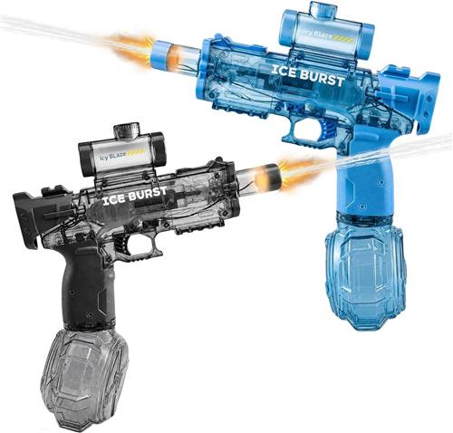 Elektrisch Waterpistool Set 2 Stuks  LED-verlichting  Automatisch Spuiten  Oplaadbare Accu  Zomer Buiten en Zwembad