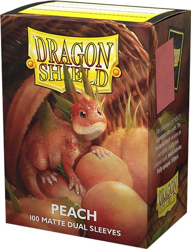 Dragonshield Box 100 Dual Matte Sleeves 'Peach'