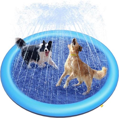 KZQ Antislip Honden Splashpad 150 Cm Waterspeelgoed Met Sproeifunctie Voor Grote Honden 0 58 Mm Dik