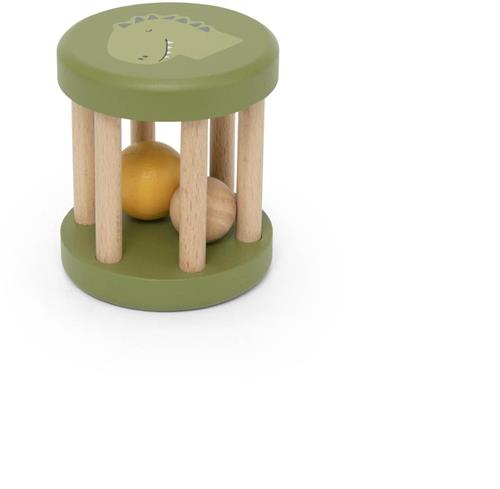 Trixie Houten rollende rammelaar Mr. Dino  6m+  FSC hout - Leuk als Kraamcadeau