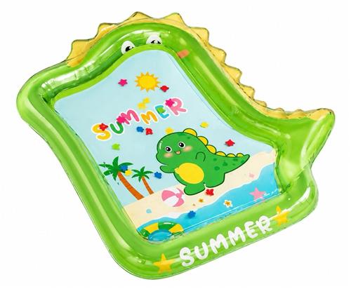 BOTC Waterspeelmat baby - Watermat - Speelmat baby - Speelkleed baby - Stimuleert Motorische Ontwikkeling - Draagbaar Watermatras met Eenvoudige Installatie - 100cm*71cm - Groente dinosaurus