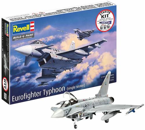 Revell Modelbouwpakket Starter Kit Eurofighter Typhoon (single seater) 1:144 - 63dlg.